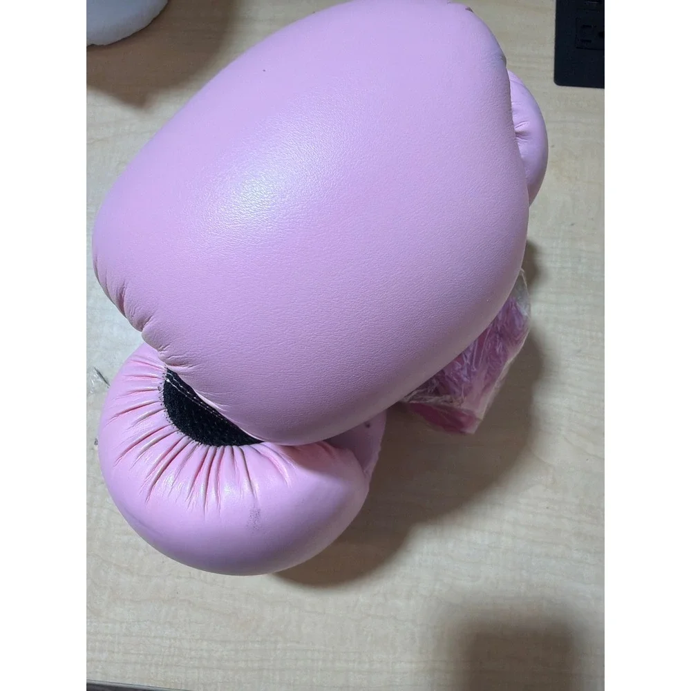 iLoveKickboxing Pink Boxing Gloves and Hand Wraps Set Training Gear